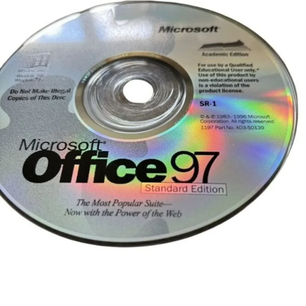 Microsoft Office 97 Academic Edition SR-1 Disc
